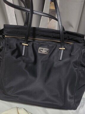 kate spade Black Nylon Tote Bag